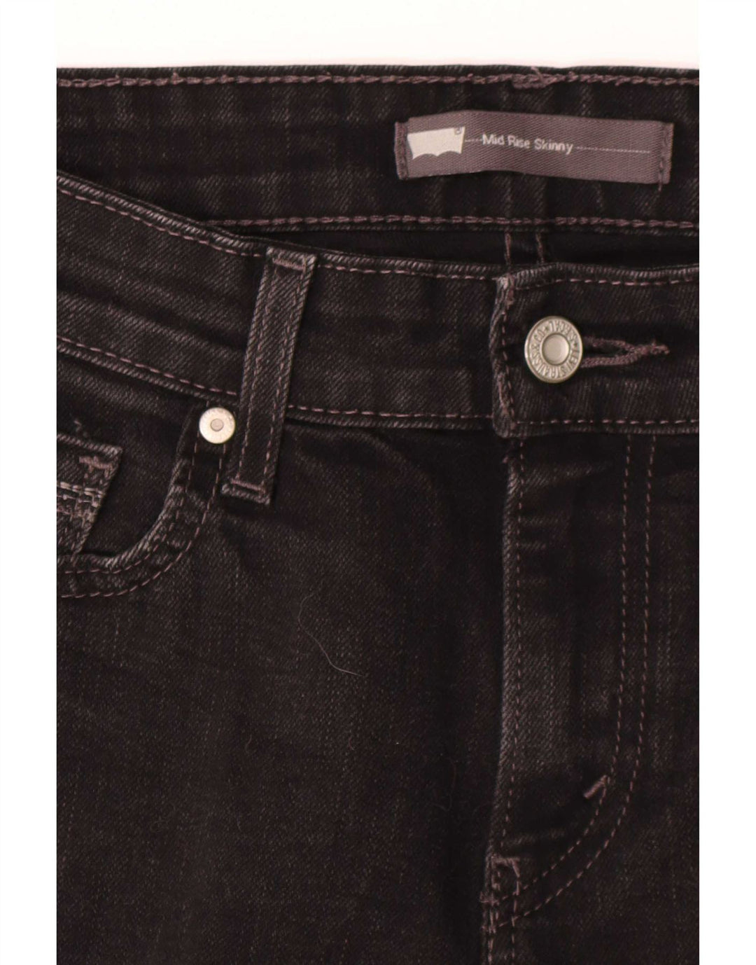 Женские джинсы скинни со средней посадкой Levi's W30 L30 черные