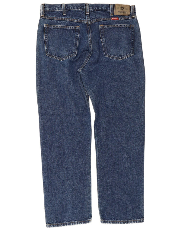 Мужские прямые джинсы Wrangler W36 L30 синие, хлопок
