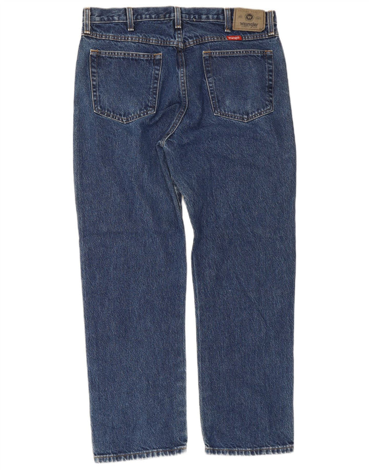 Мужские прямые джинсы Wrangler W36 L30 синие, хлопок