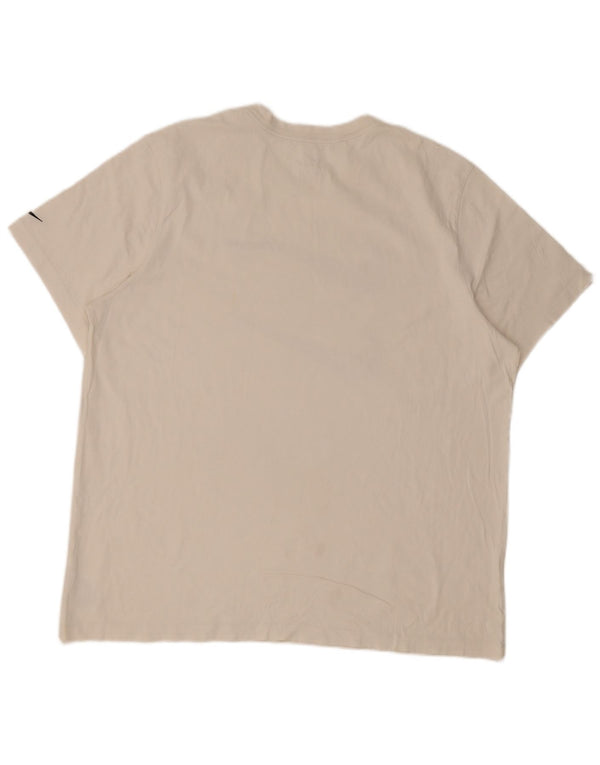 Мужская футболка Nike Swoosh с рисунком 2XL, белый хлопок