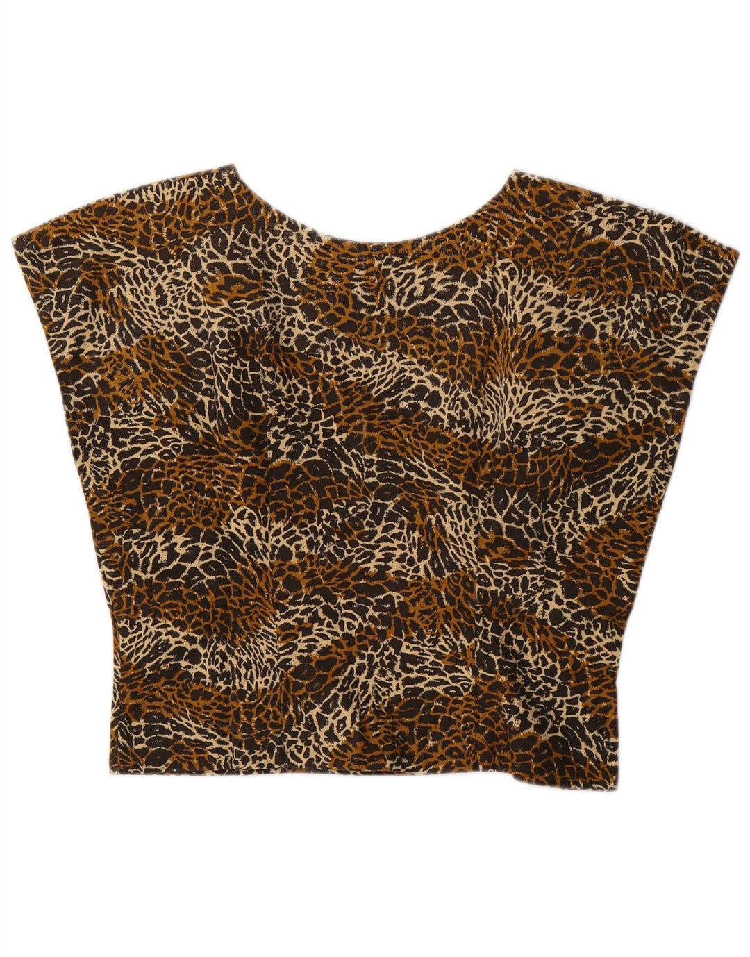 ВИНТАЖНЫЙ комплект женских юбок из 2 предметов UK 14 Medium W24 Коричневый с животным принтом