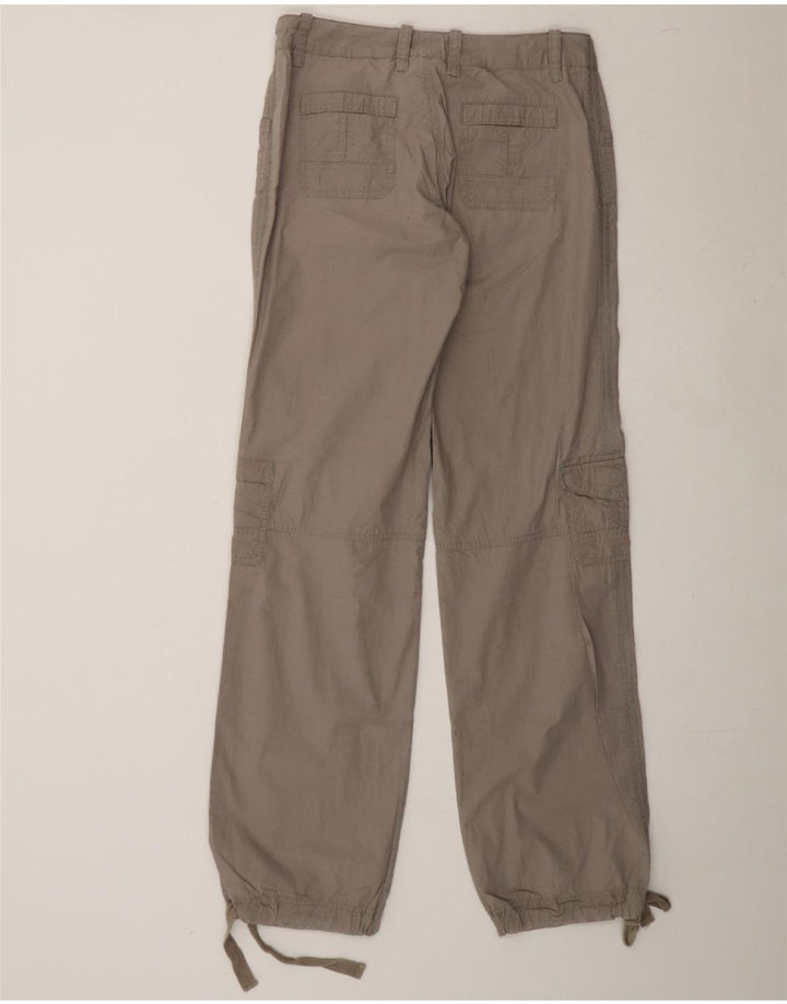 BENETTON Womens Straight Cargo Trousers IT 42 Medium W30 L35 Grey Vintage Benetton and Second-Hand Benetton from Messina Hembry 