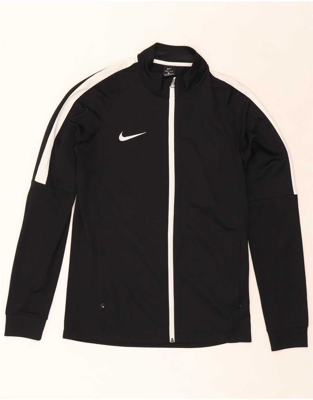 Мужская спортивная куртка Nike Dri Fit, средний черный полиэстер с цветными блоками