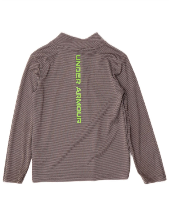 Пуловер с графическим рисунком для мальчиков Under Armour, спортивный костюм в серую полоску, 5–6 лет