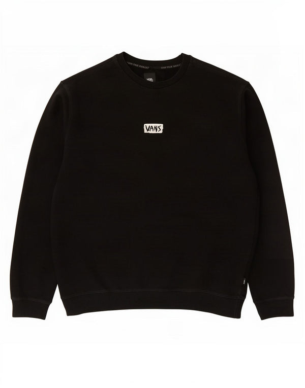Мужской свитшот с рисунком Vans 2XL, черный хлопок