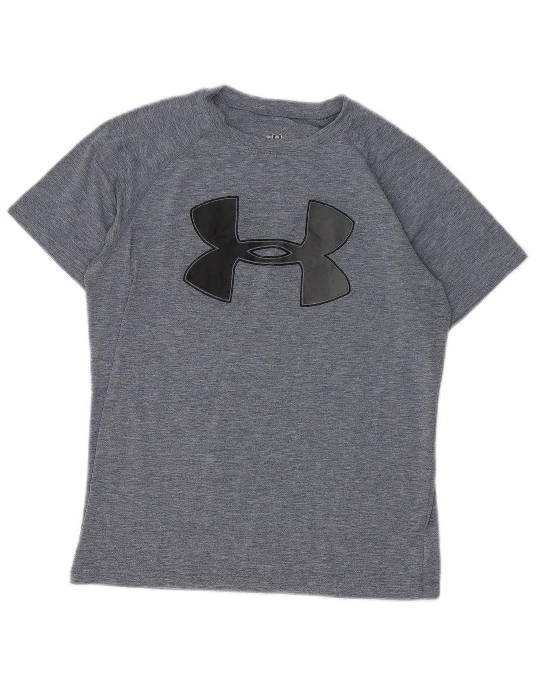 Футболка с рисунком Under Armour для мальчиков, топ 9–10 лет, средний серый в крапинку