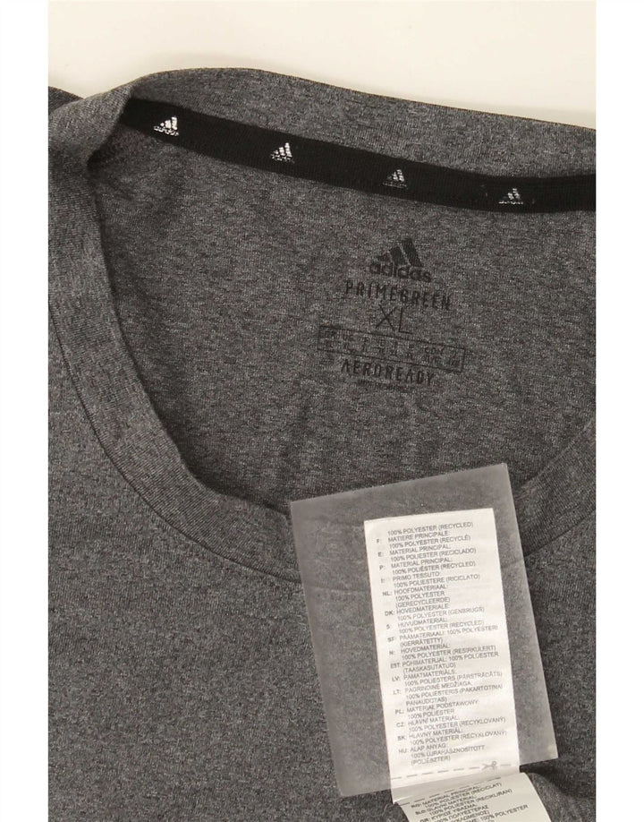 Мужская футболка Adidas Aeroready Top XL Серый полиэстер