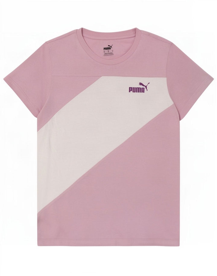 Женская футболка Puma Top UK 12 Medium Pink Colorblock