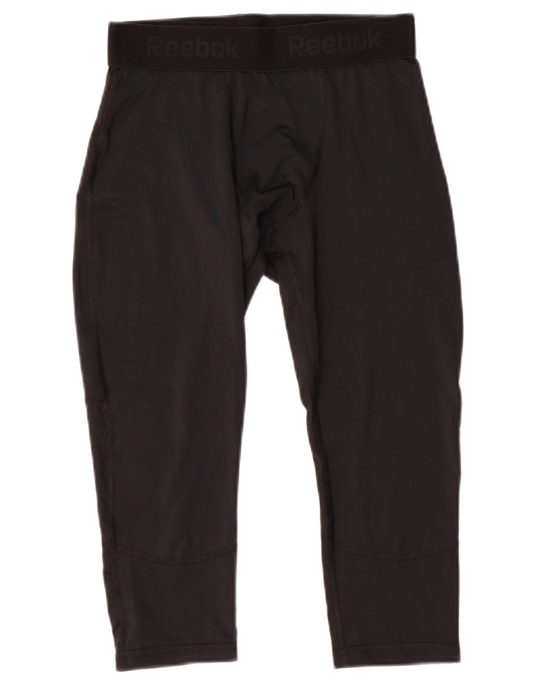 Мужские леггинсы-капри REEBOK с рисунком, средний черный, полиэстер