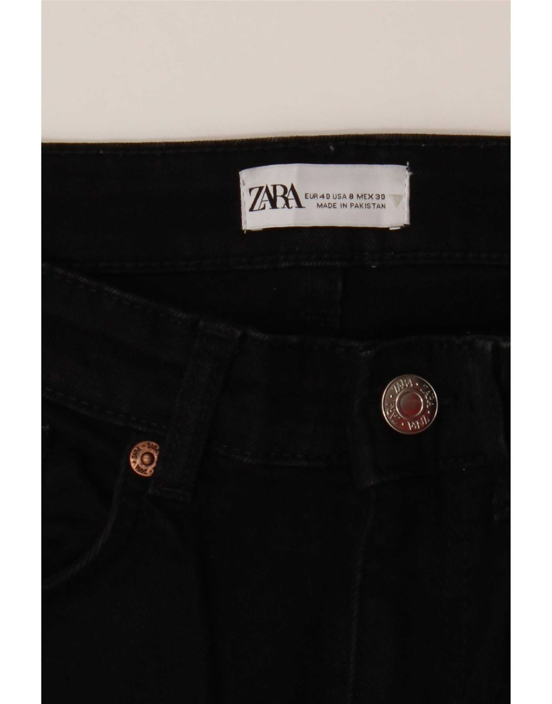 Женские джинсы Bootcut Zara EU 40 Medium W30 L27, черные
