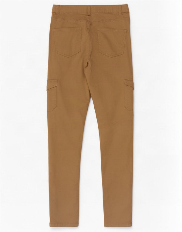 Женские брюки карго скинни M&Co UK 8, маленькие W26 L28, бежевый хлопок
