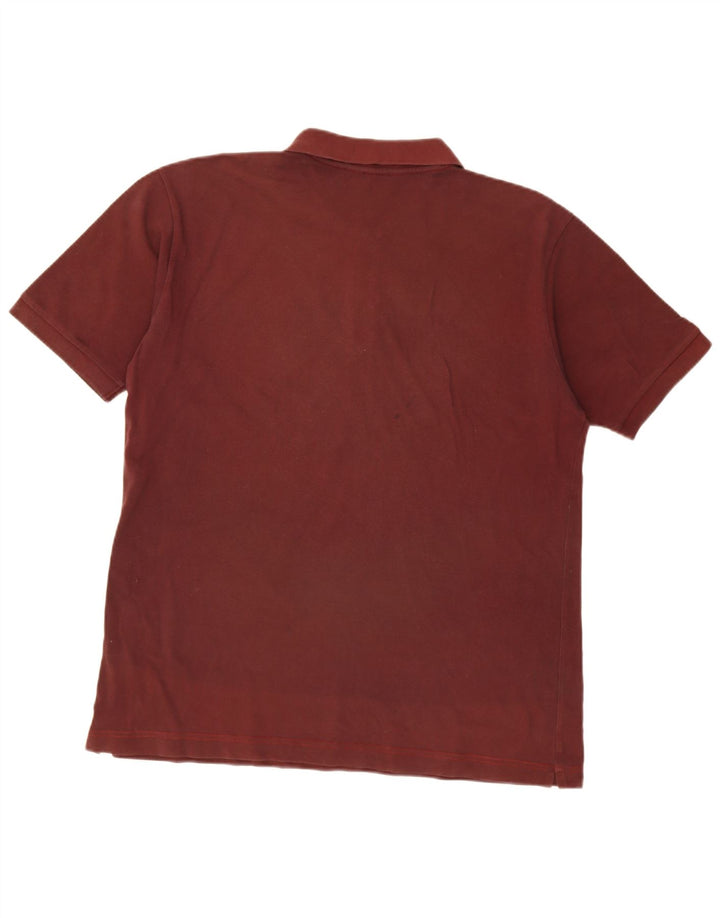 Мужская рубашка-поло Kappa XL бордовая, хлопок