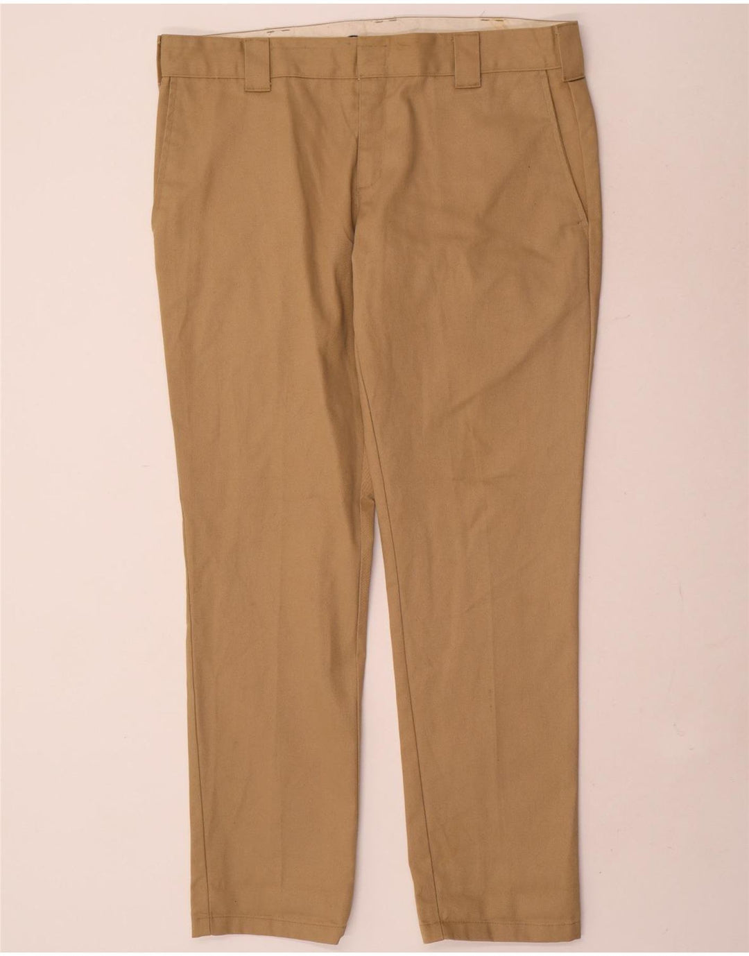 Мужские брюки-чиносы Dickies Slim Fit W36 L32 бежевого цвета из полиэстера