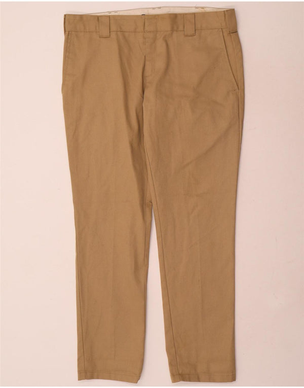 Мужские брюки-чиносы Dickies Slim Fit W36 L32 бежевого цвета из полиэстера