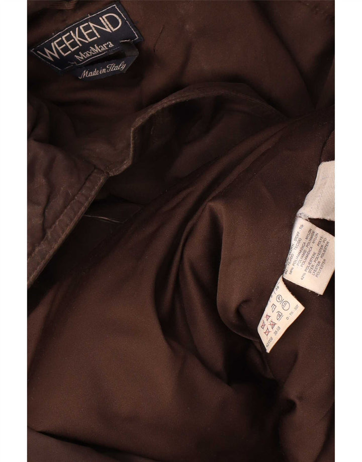 Женская парка оверсайз с капюшоном Max Mara UK 8, маленькая коричневая