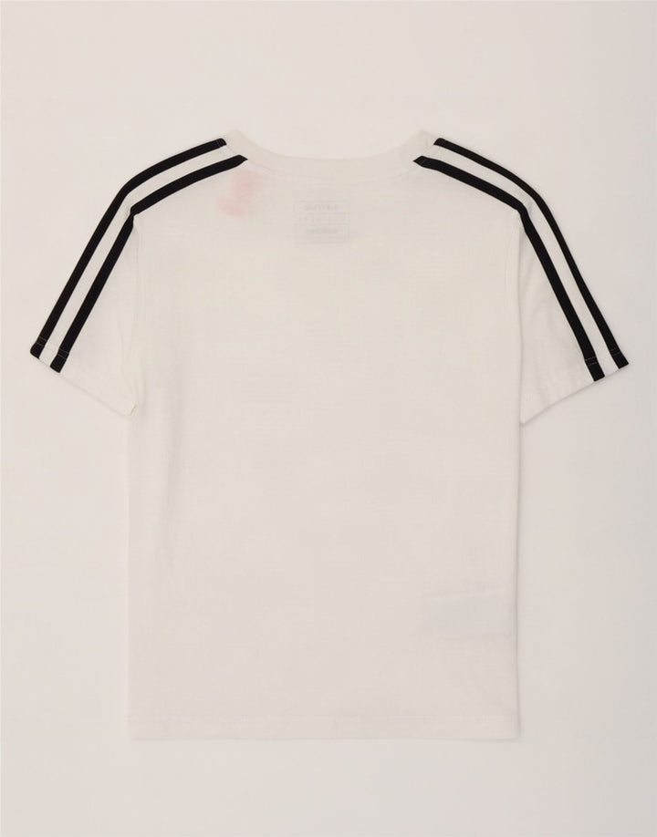 Футболка Adidas для мальчиков, топ 7-8 лет, белый хлопок