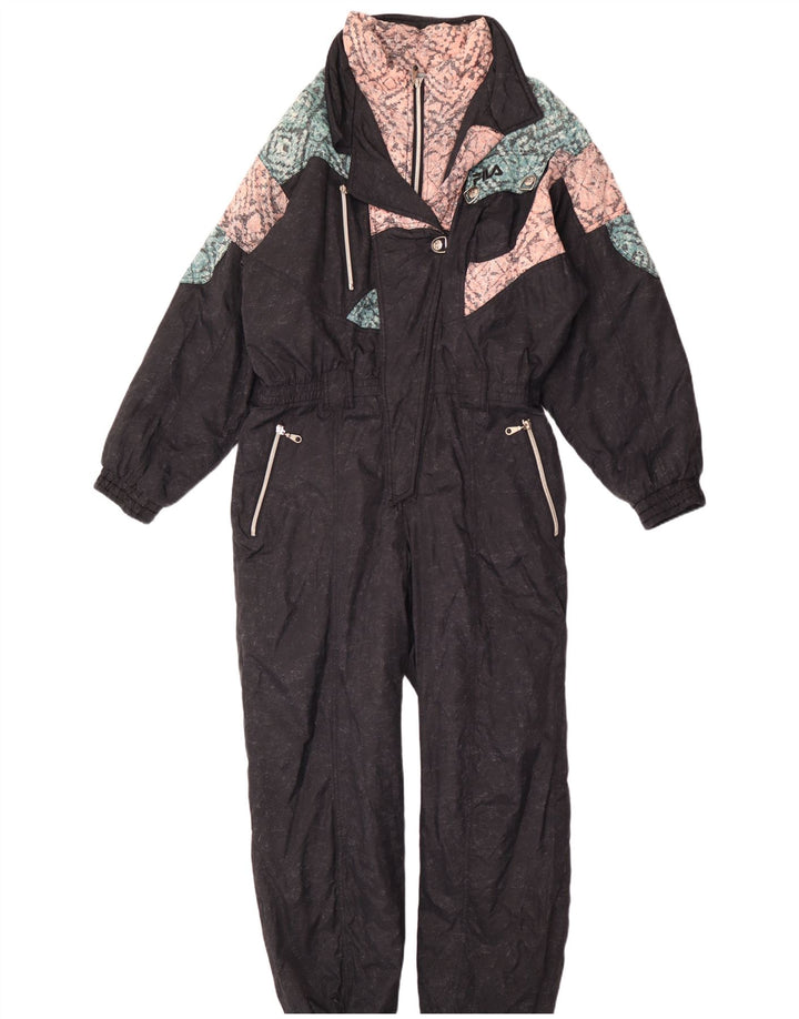 Женский лыжный комбинезон Fila IT 48 XL черный с цветными блоками