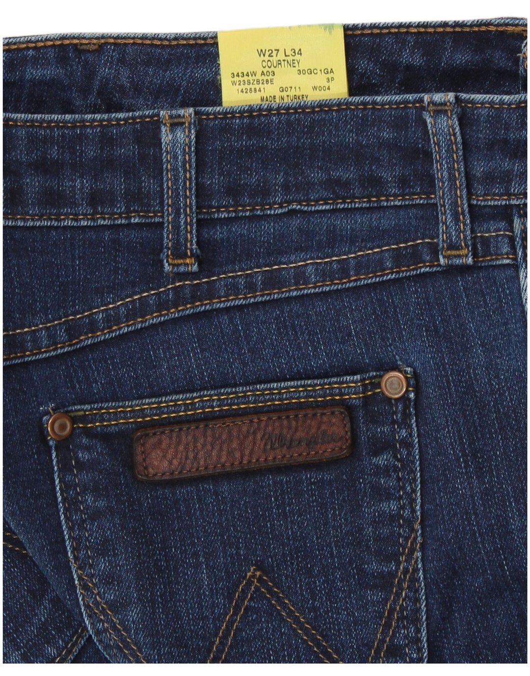 Джинсы женские узкие WRANGLER W27 L31 синие, хлопок