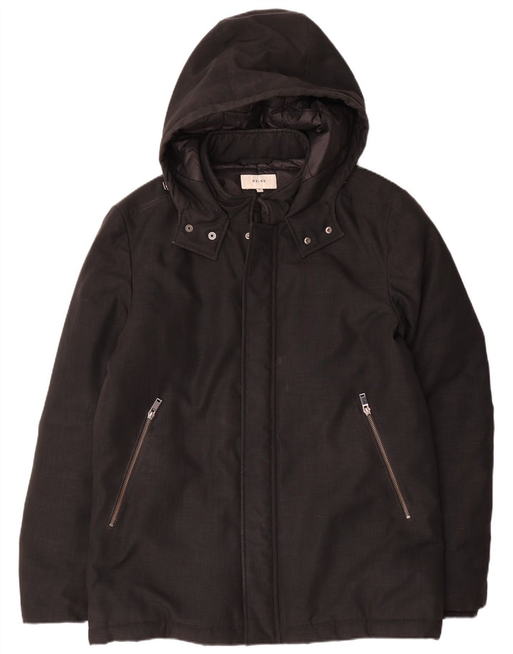 Мужская утепленная куртка Reiss UK 42 XL, черный полиэстер