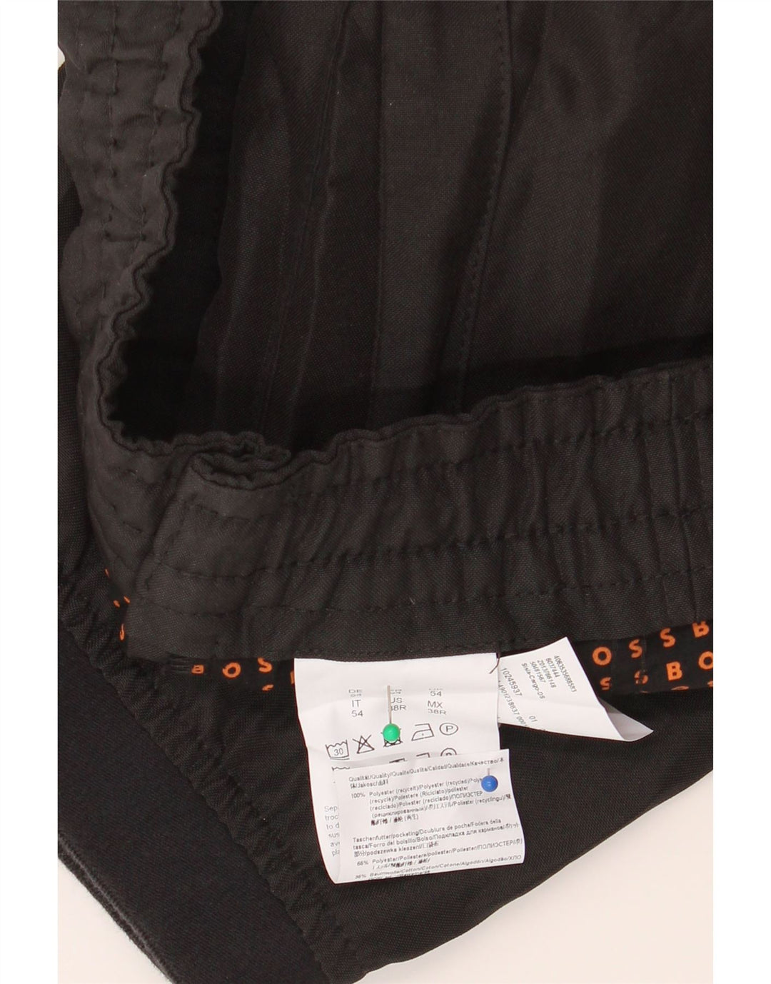 Мужские брюки-карго Hugo Boss W34 L30, черный полиэстер