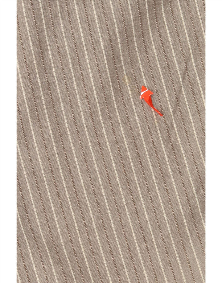 Женские капри DOCKERS США 10, большие размеры W30 L22, хлопок в серую полоску