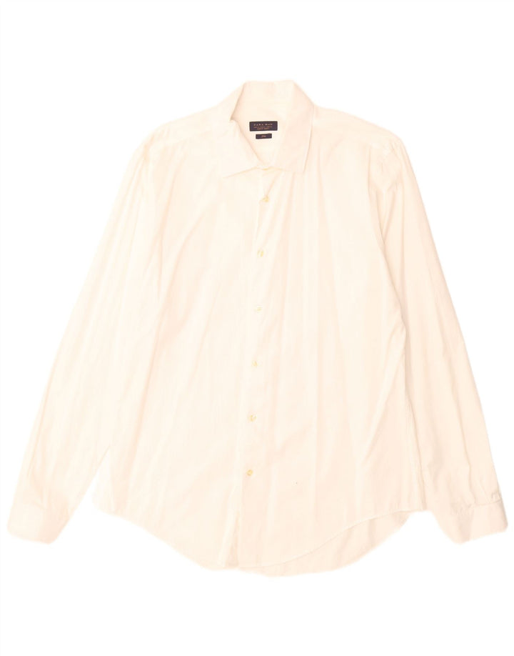 Мужская рубашка узкого кроя Zara XL, белая