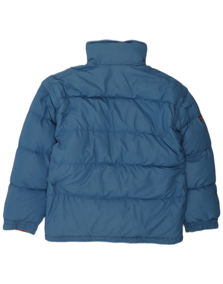 Мужская двусторонняя стеганая куртка свободного покроя VINTAGE UK 38, средний красный цвет