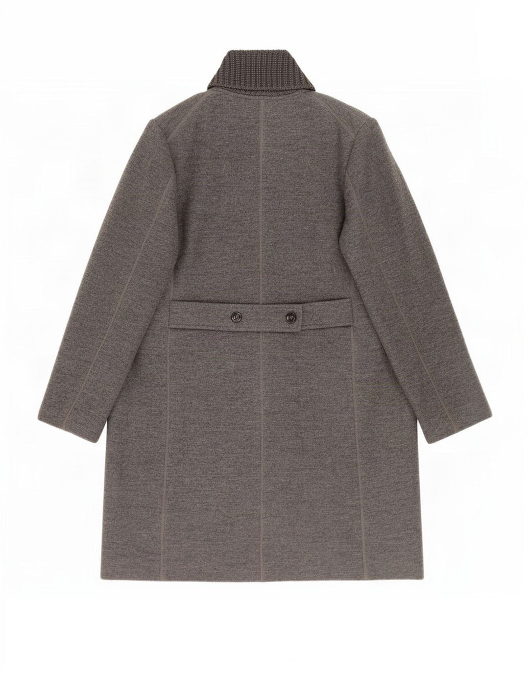 Женское пальто Fay UK 18 XL серое из натуральной шерсти