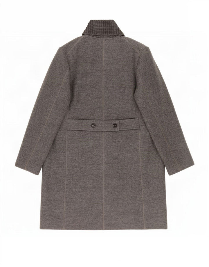 Женское пальто Fay UK 18 XL серое из натуральной шерсти