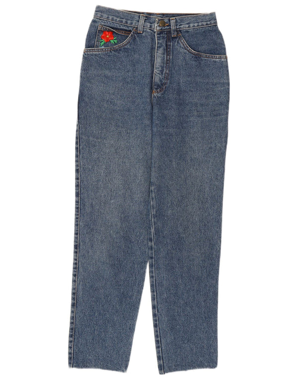 STEFANEL Женские зауженные джинсы с высокой талией IT 44 Medium W26 L27 Синий хлопок