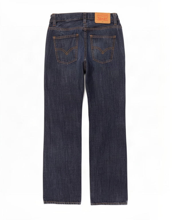 Прямые джинсы Jambe Droite для мальчиков Levi's, 9–10 лет, W25 L25, темно-синий, хлопок