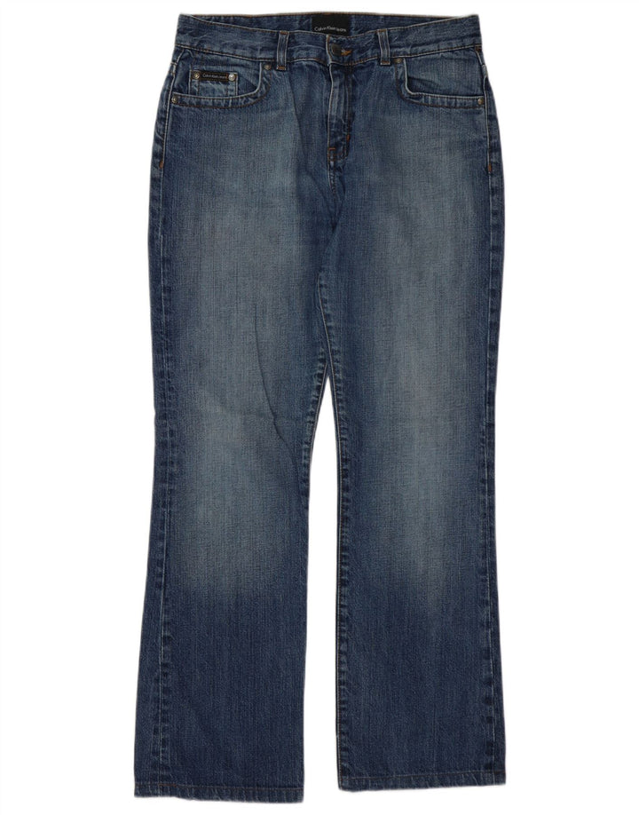 Женские джинсы Bootcut Calvin Klein W31 L30 синие, хлопок