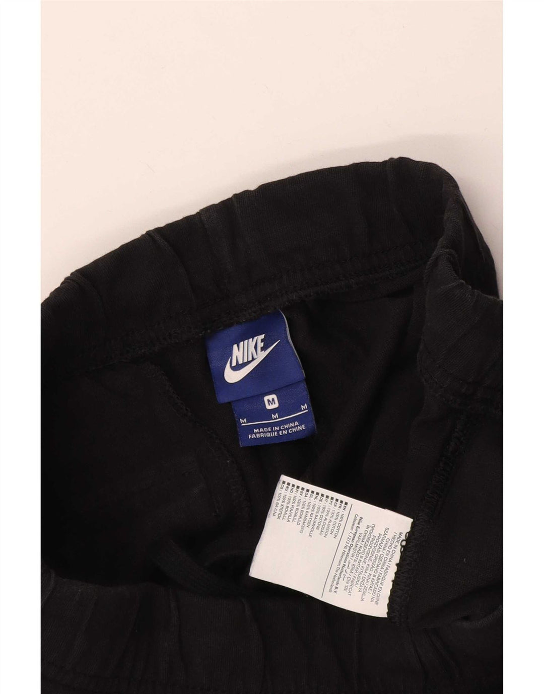 Мужские спортивные шорты Nike среднего размера, черные, хлопковые