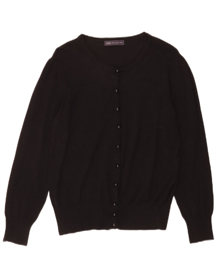Женский кардиган-свитер Marks & Spencer UK 14, средний черный
