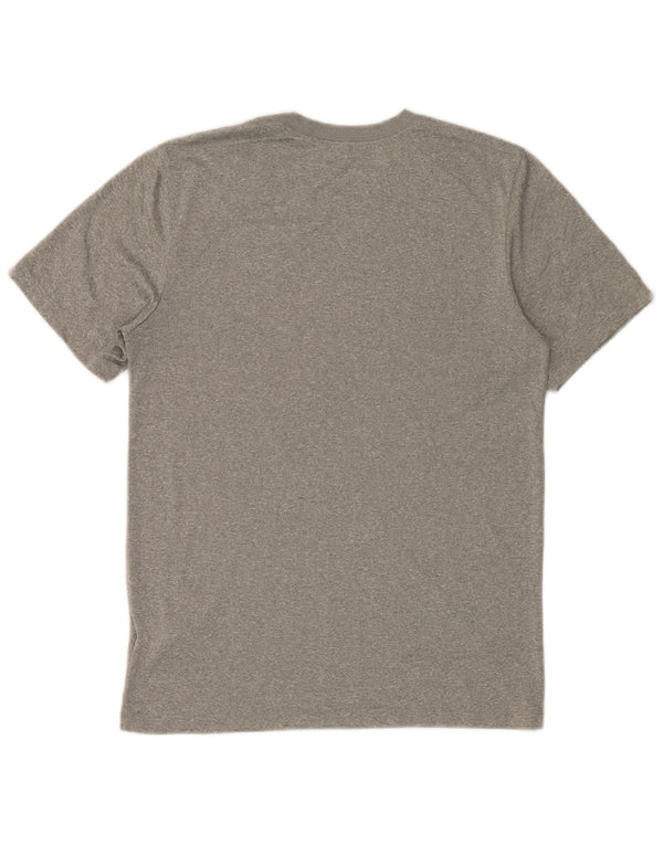 Мужская футболка Nike Dri Fit, маленький серый полиэстер с крапинками