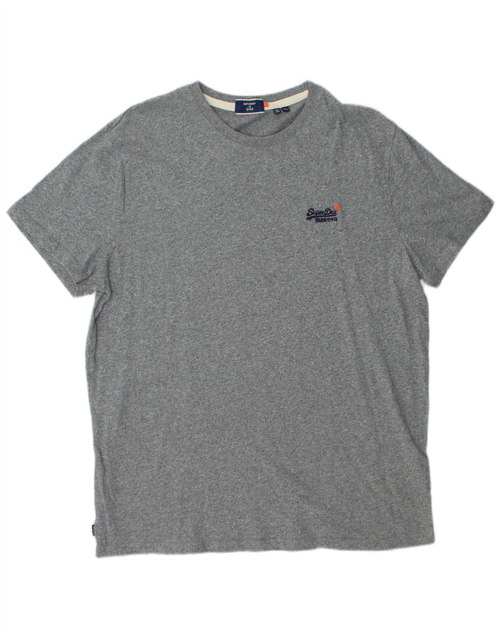 Мужская футболка Superdry Top 2XL Серый хлопок в крапинку