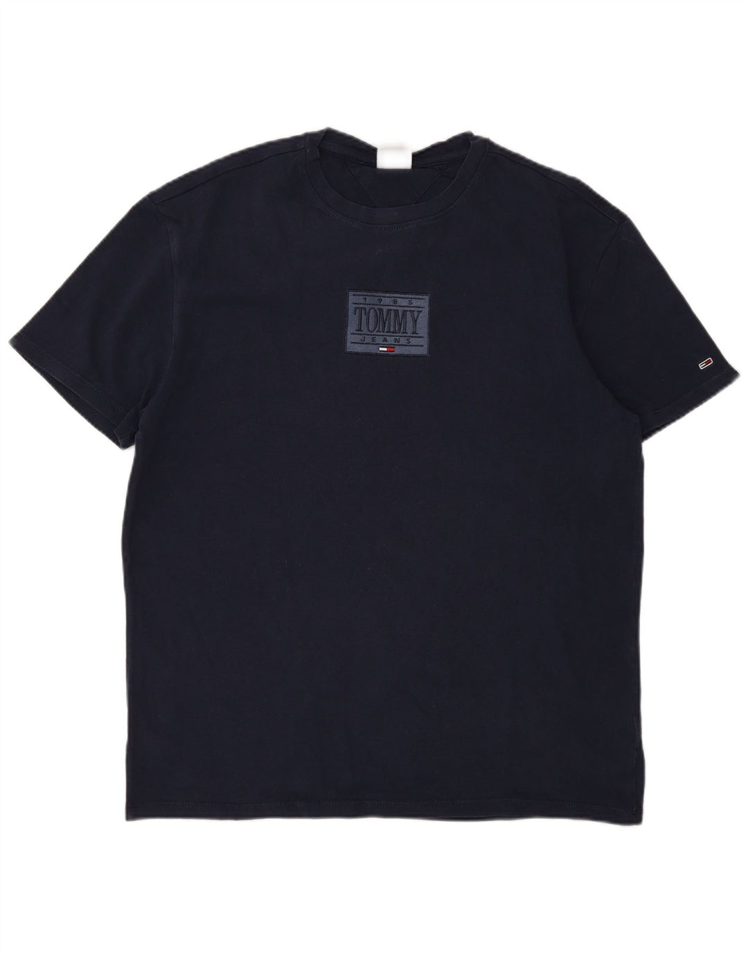 Мужская футболка с рисунком Tommy Hilfiger, средний темно-синий