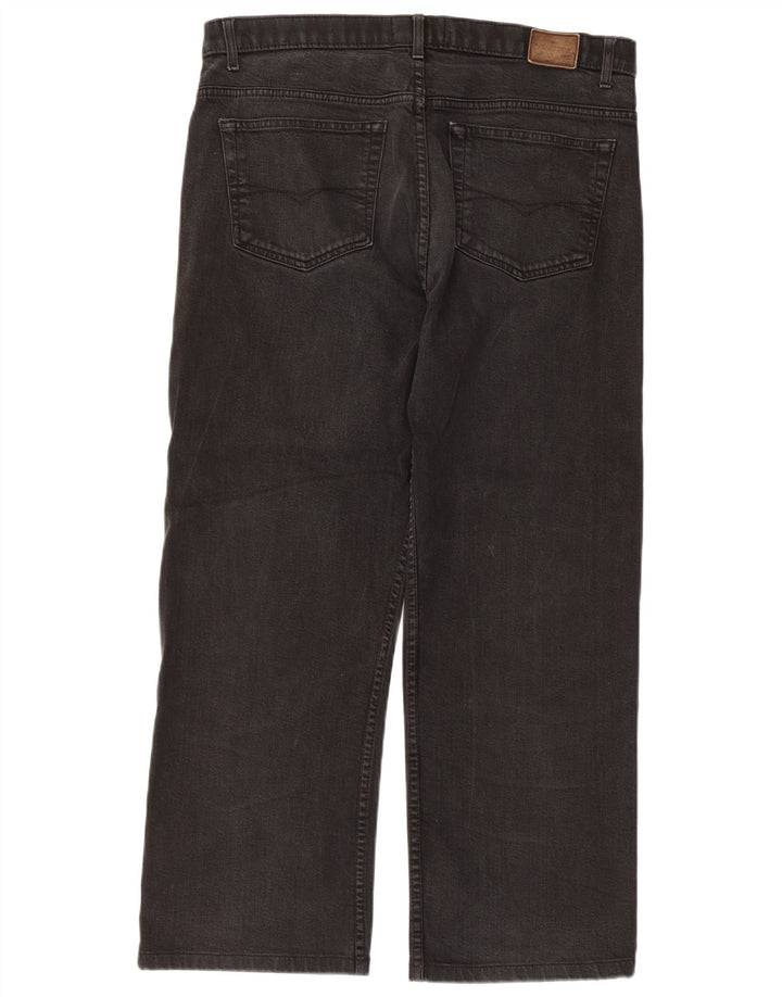 Мужские прямые джинсы Marks & Spencer W36 L27, черный хлопок