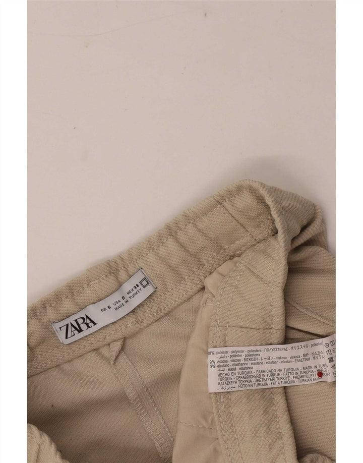 Мужские повседневные шорты Zara, маленькие W27, бежевый полиэстер