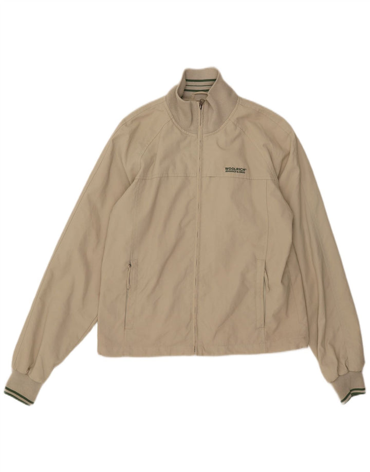 Мужская куртка-бомбер Woolrich UK 38, средний бежевый нейлон