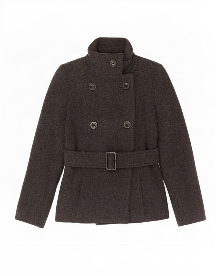Женское полупальто Zara UK 6 XS, серая шерсть