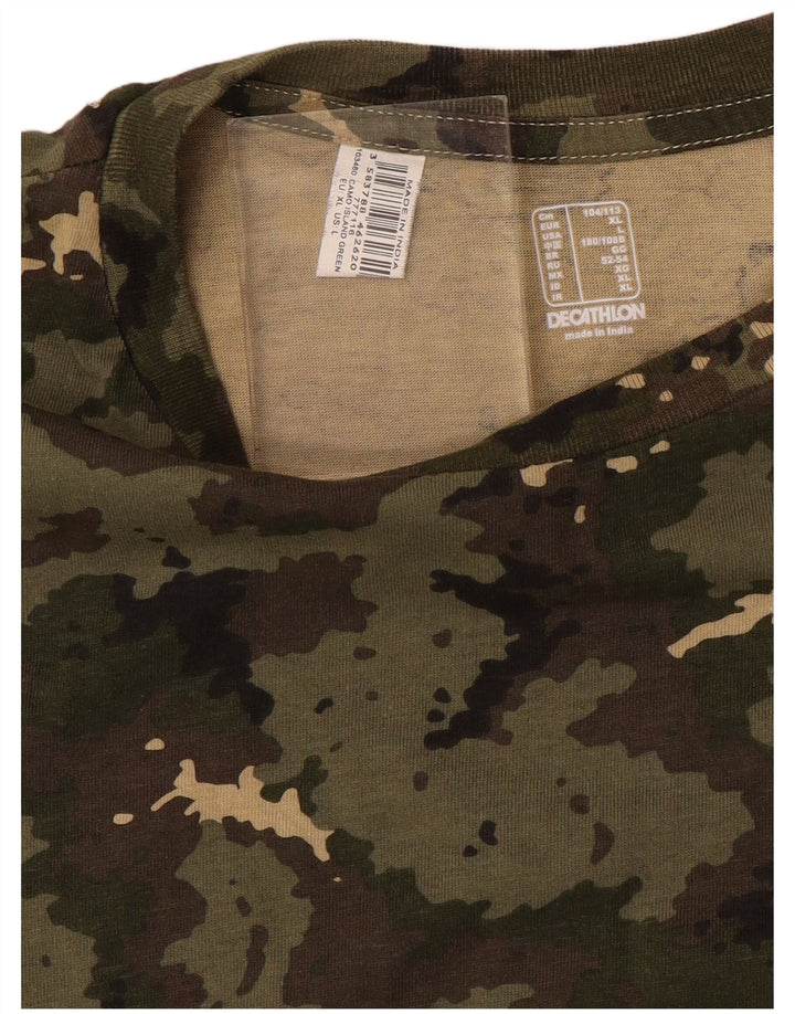 Мужская футболка Decathlon Top XL Хаки Камуфляж