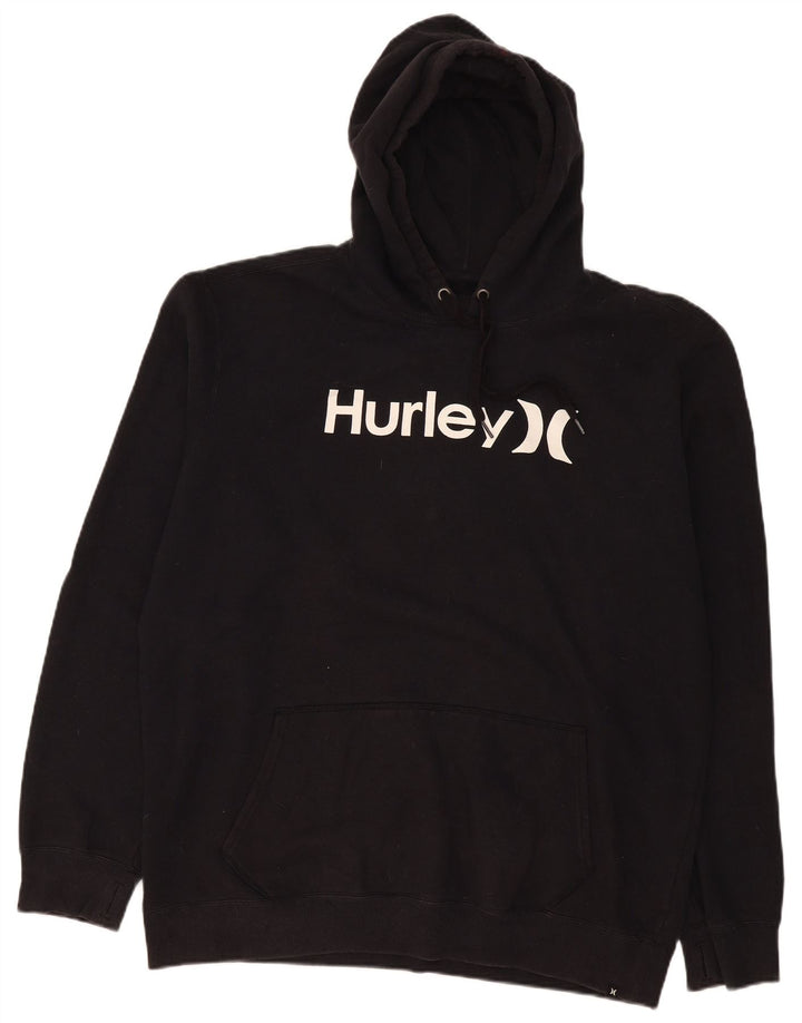 Мужской джемпер с капюшоном Hurley XL, черный полиэстер