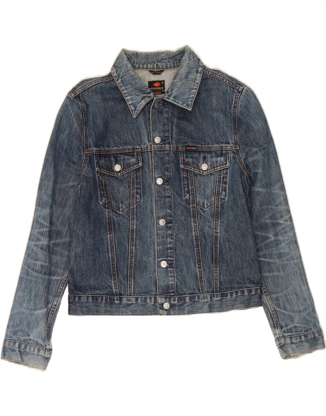 ENERGIE Womens Denim Jacket UK 18 XL Blue Vintage Energie and Second-Hand Energie from Messina Hembry 