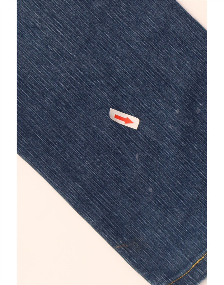 Мужские прямые джинсы Wrangler стандартного кроя W33 L29, синие, хлопок