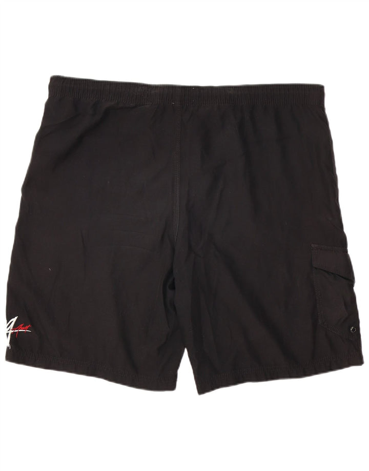 BILLABONG Мужские шорты для плавания с рисунком, большие черные, полиэстер