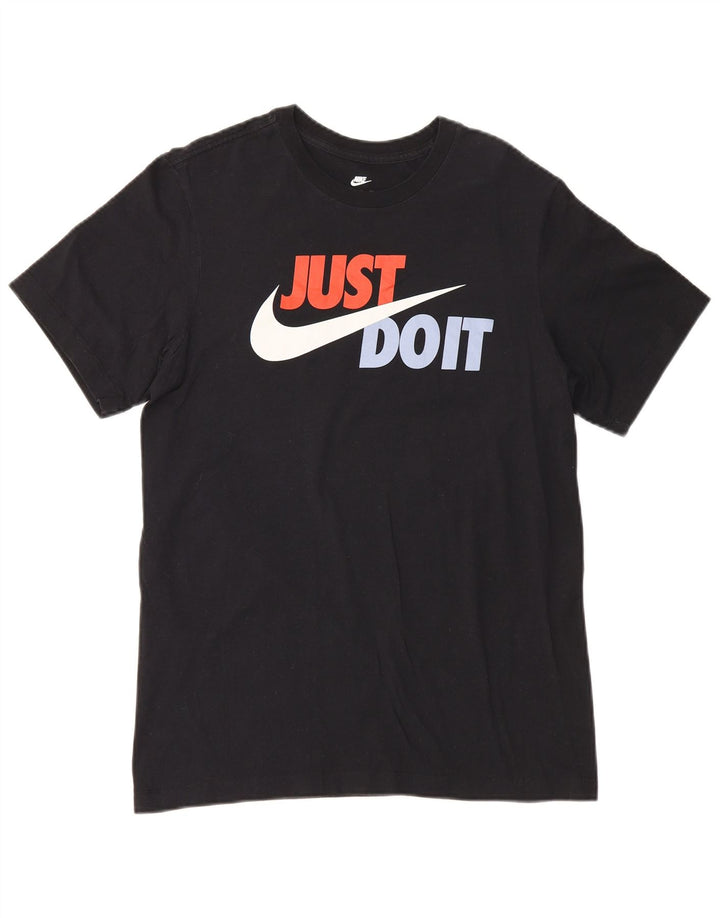 Мужская футболка с рисунком Nike, маленький черный хлопок