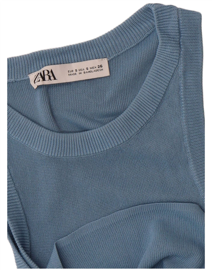 Женский жилет Zara UK 8, маленький синий