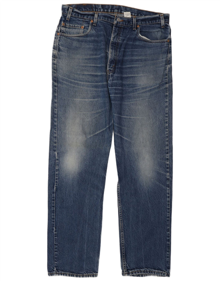 Мужские прямые джинсы Levi's 505 стандартного кроя W40 L34 синие, хлопок
