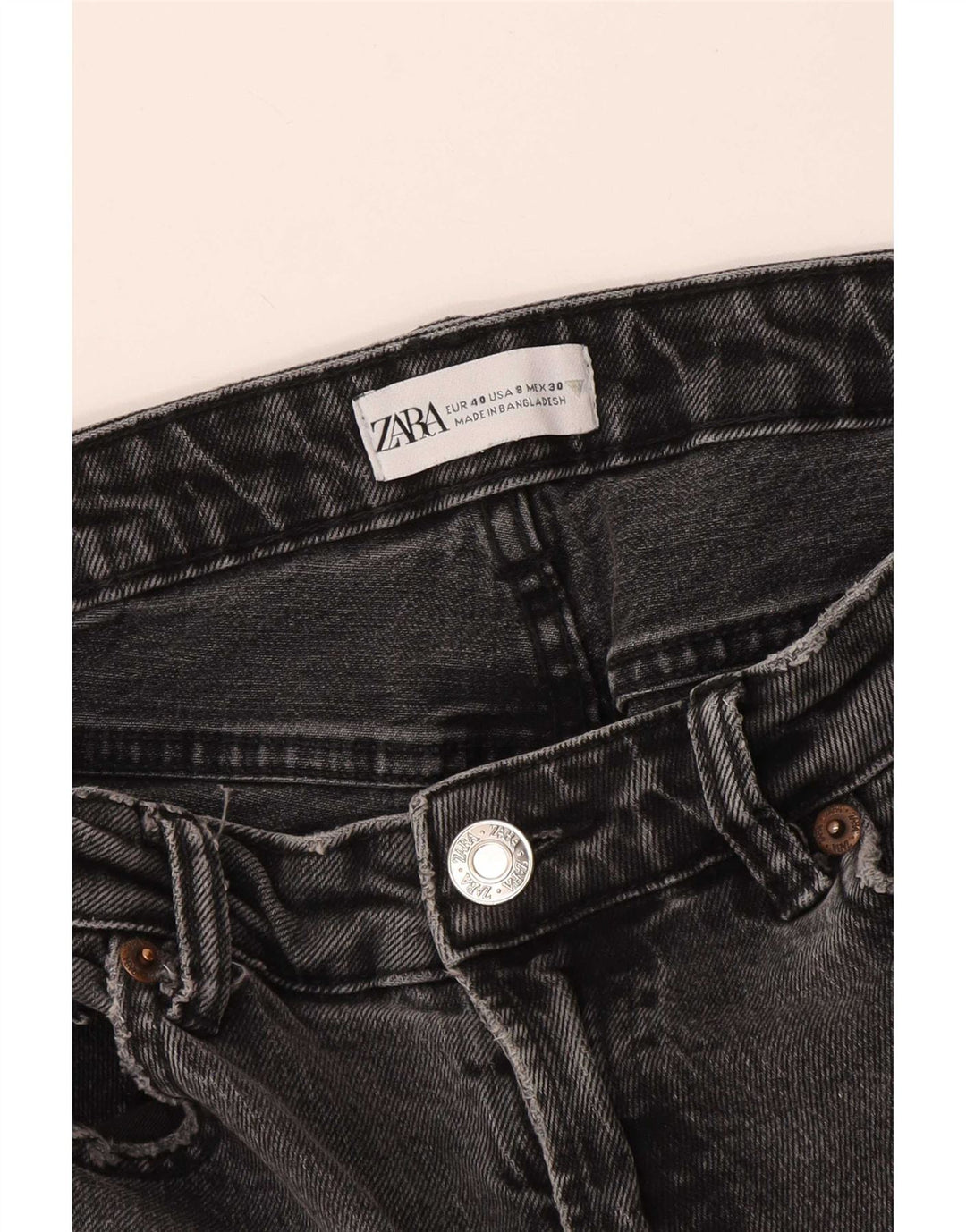 Женские зауженные джинсы Zara EU 40 Medium W30 L26 Серые